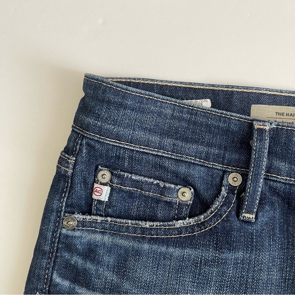 AG Adriano Goldschmied The Hailey Cut-Off Ex-Boyfriend Shorts Dark Wash - Picture 6 of 6